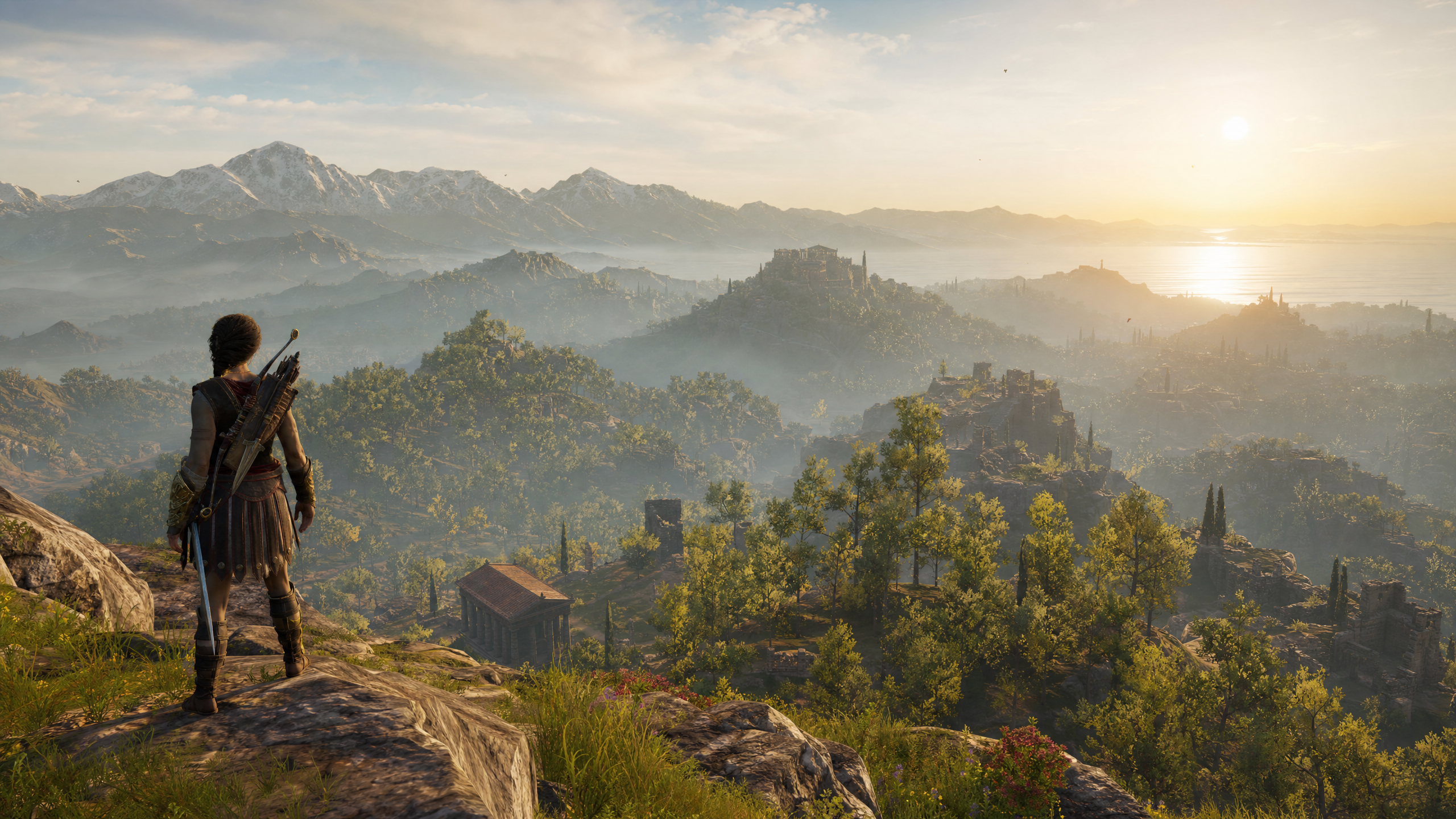 Open world adventure game landscape